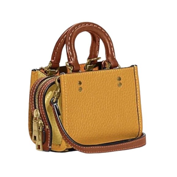 Rogue Bag 12 In Colorblock Mustard Yellow NWT - Picture 4 of 7